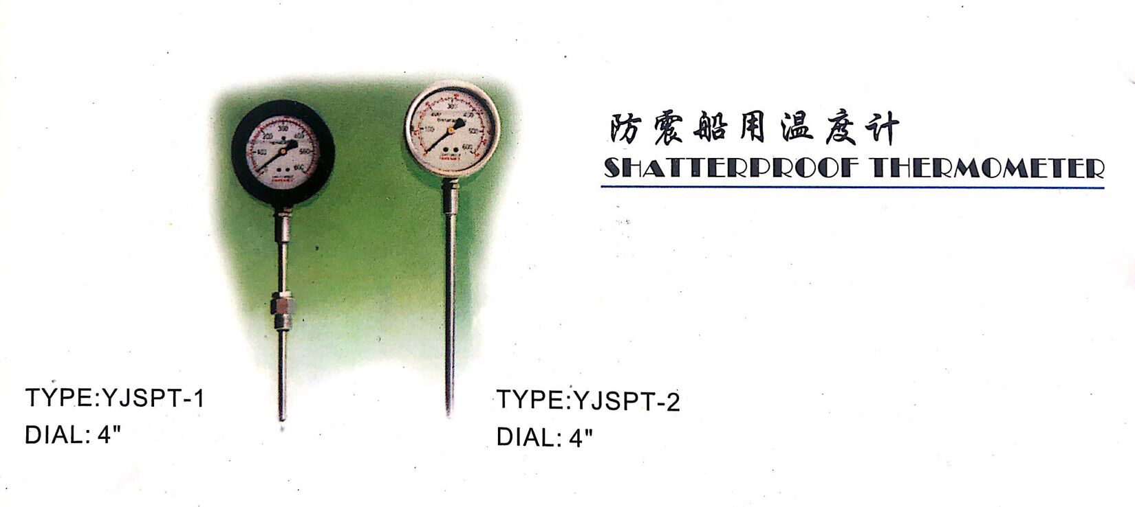 Earthquake simulated marine thermometer